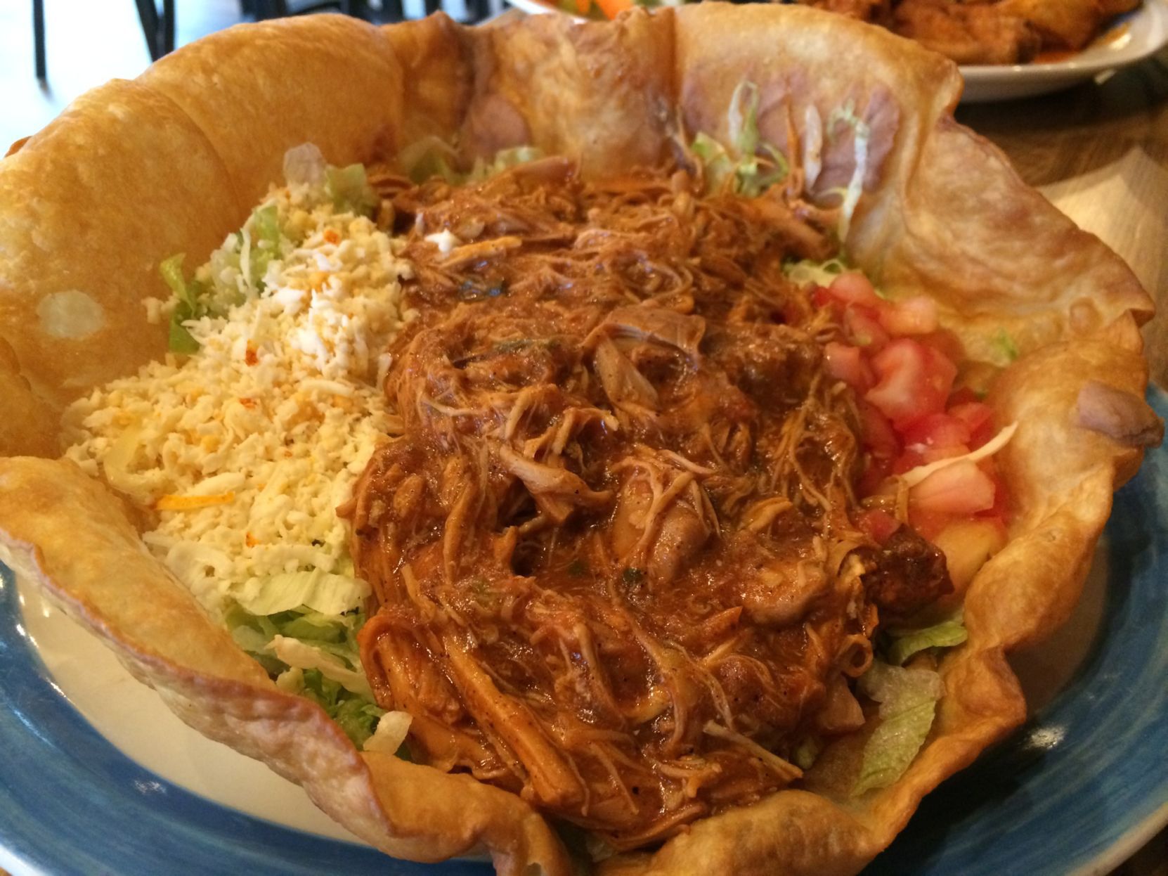 Taco salad at Jalapenos